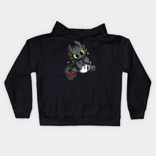 Fury black coffee Kids Hoodie